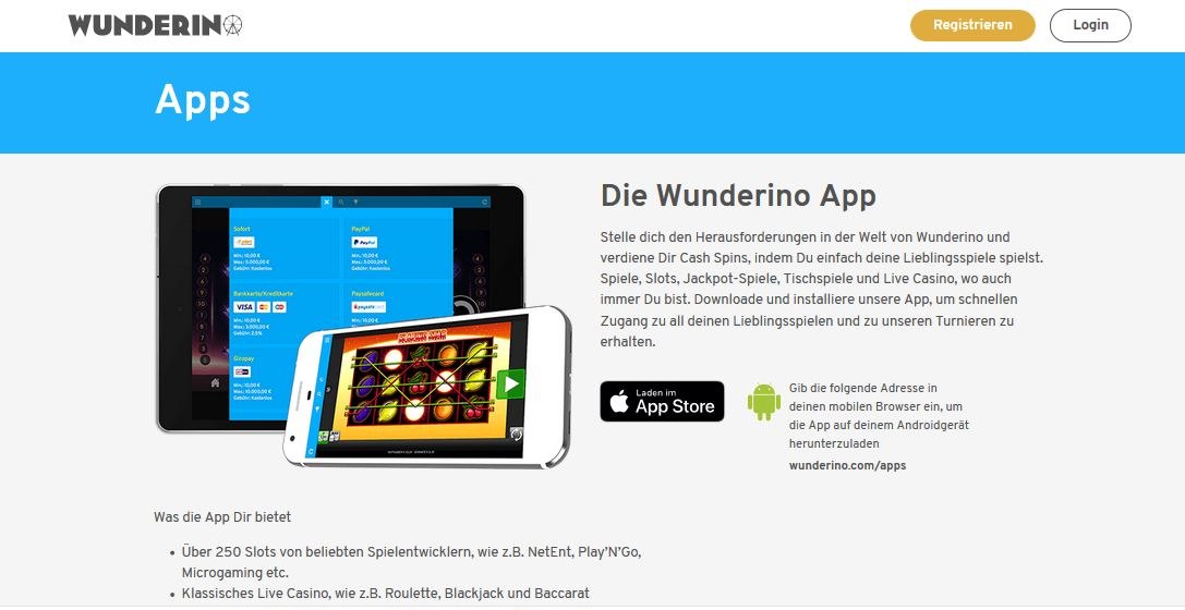 Wunderino Mobile App
