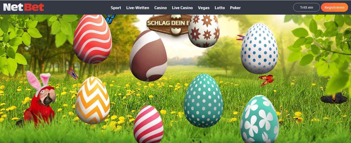 Gratis Ostergeschenke bei NetBet – Osteraktion im Online Casino