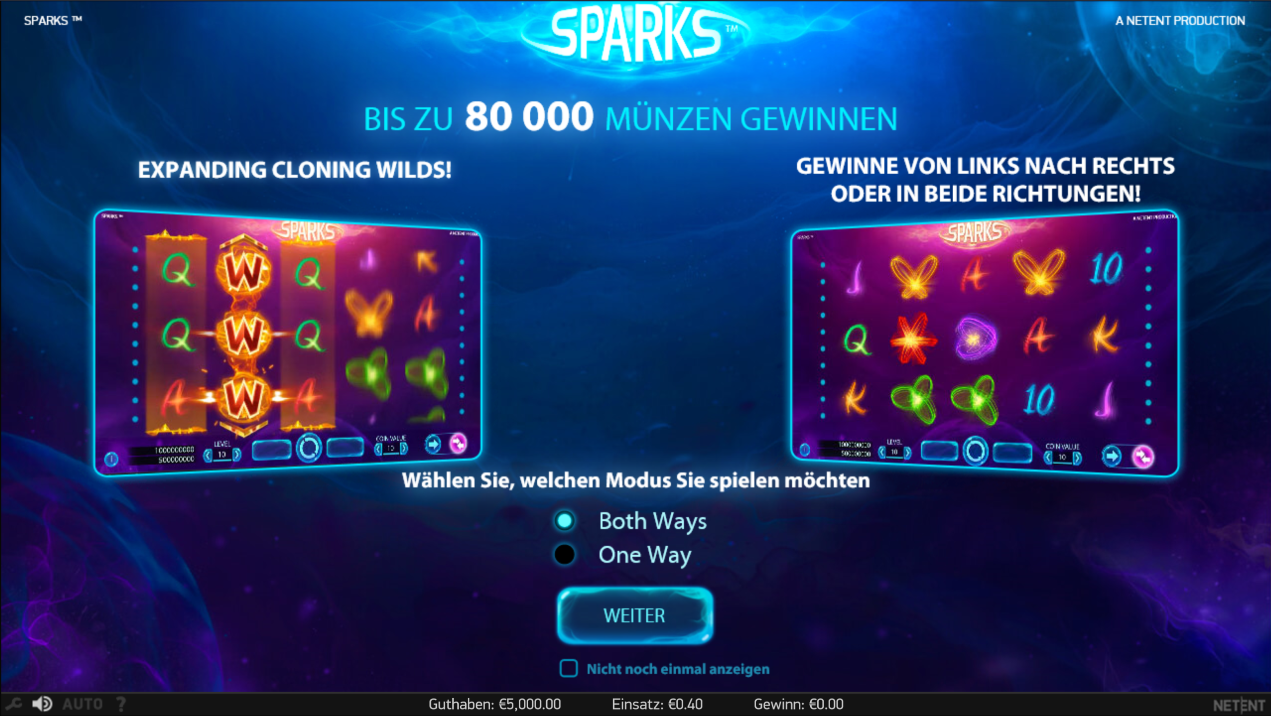 Sparks – ausbreitendes und clonendes Wild!