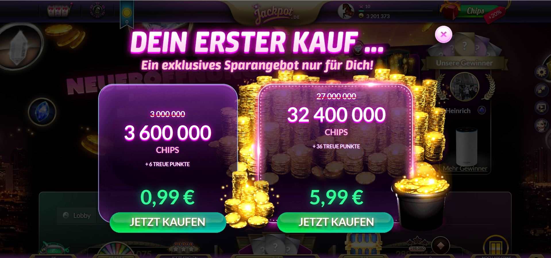 Jackpot.de Bonus