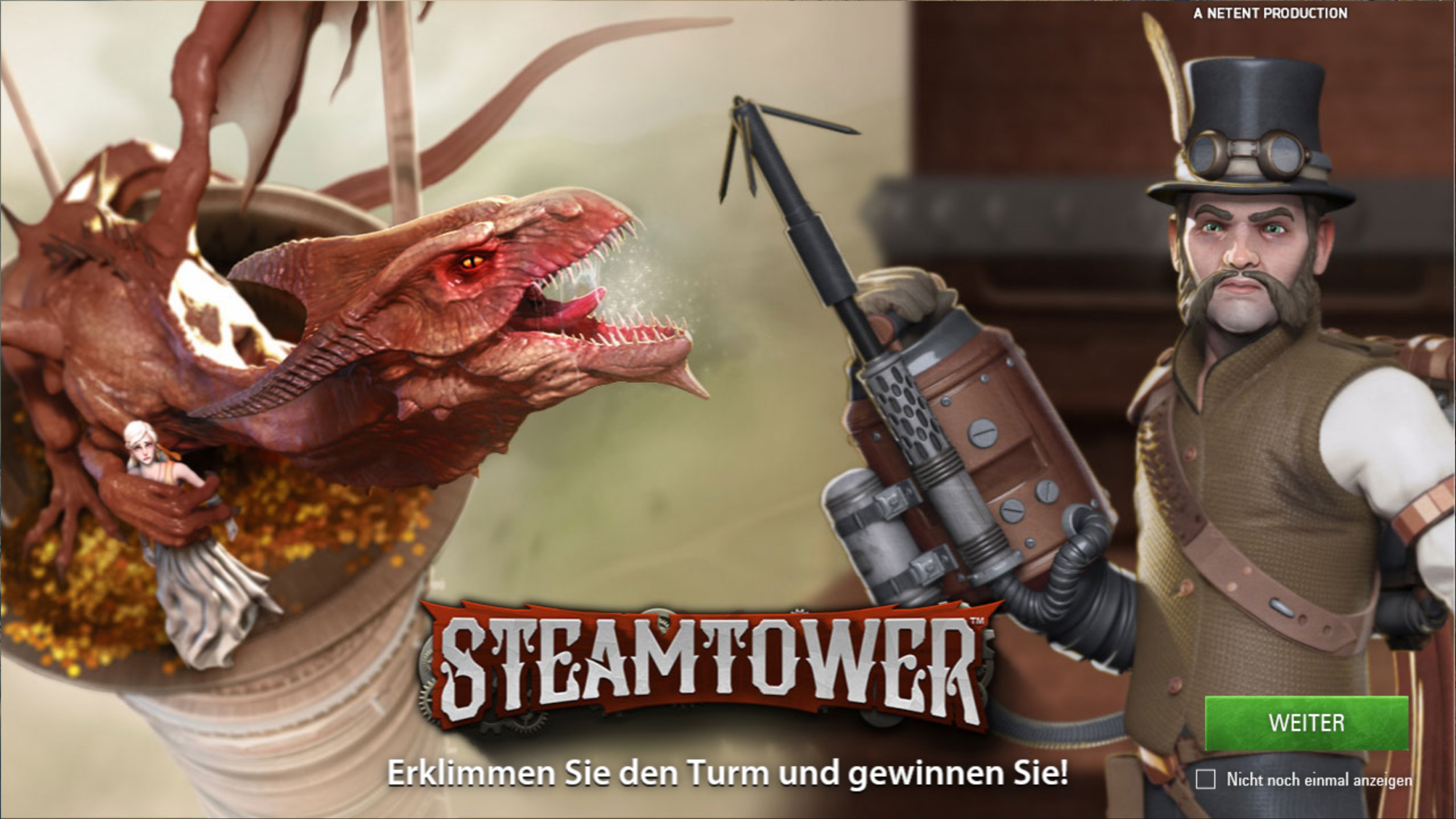 Steam Tower – Freispiele mit verschiedenen Leveln