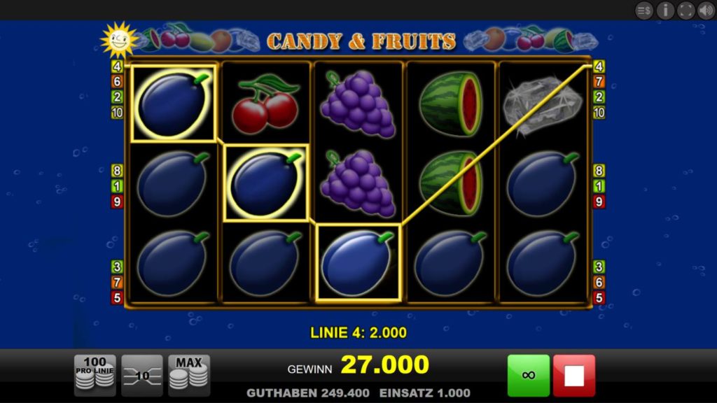 Candy & Fruits kostenlos