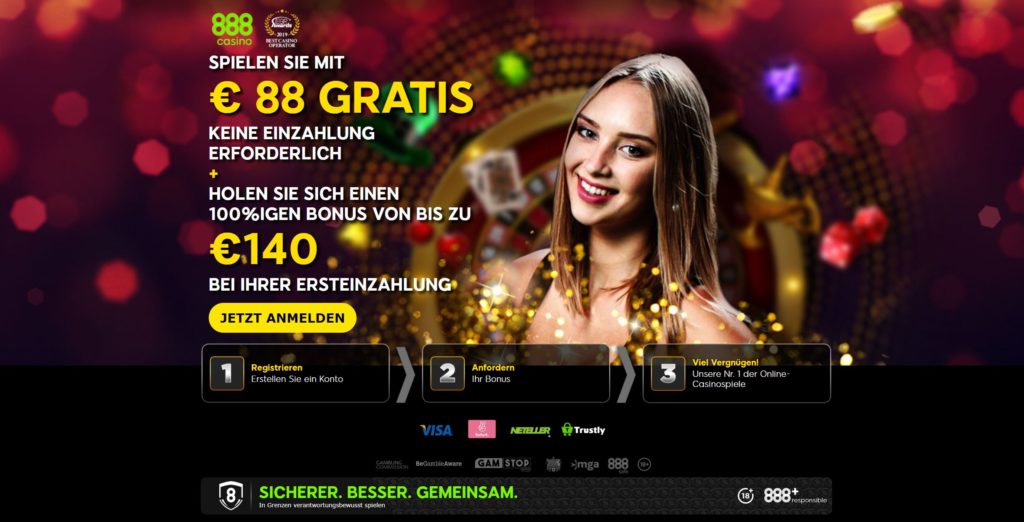 888 Casino 88 Euro Anfordern