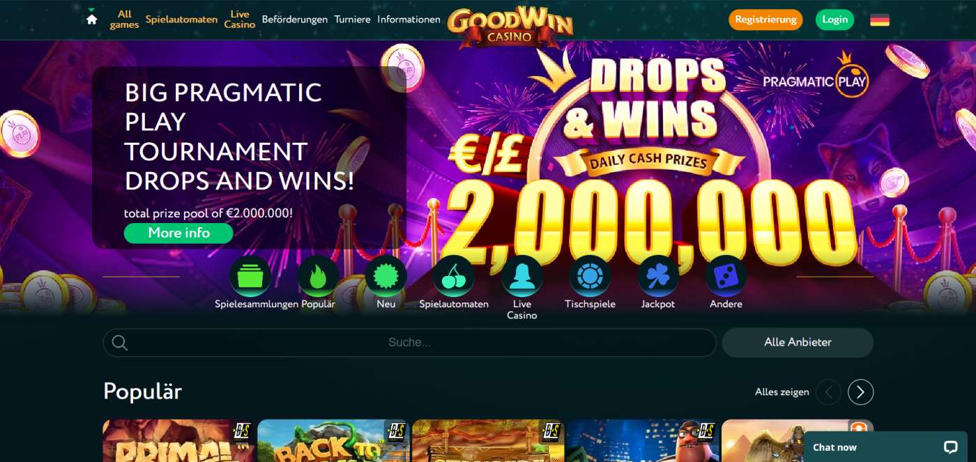 фриспины GoodWin Casino 10 руб