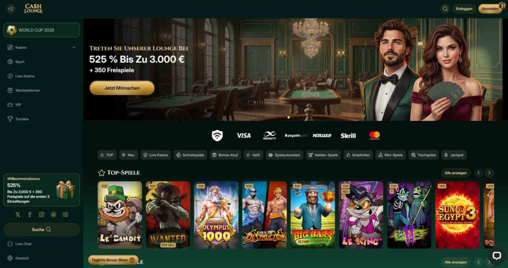 CashLounge 1 Cashlounge Startseite